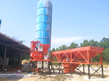 HZS25 concrete batching plant